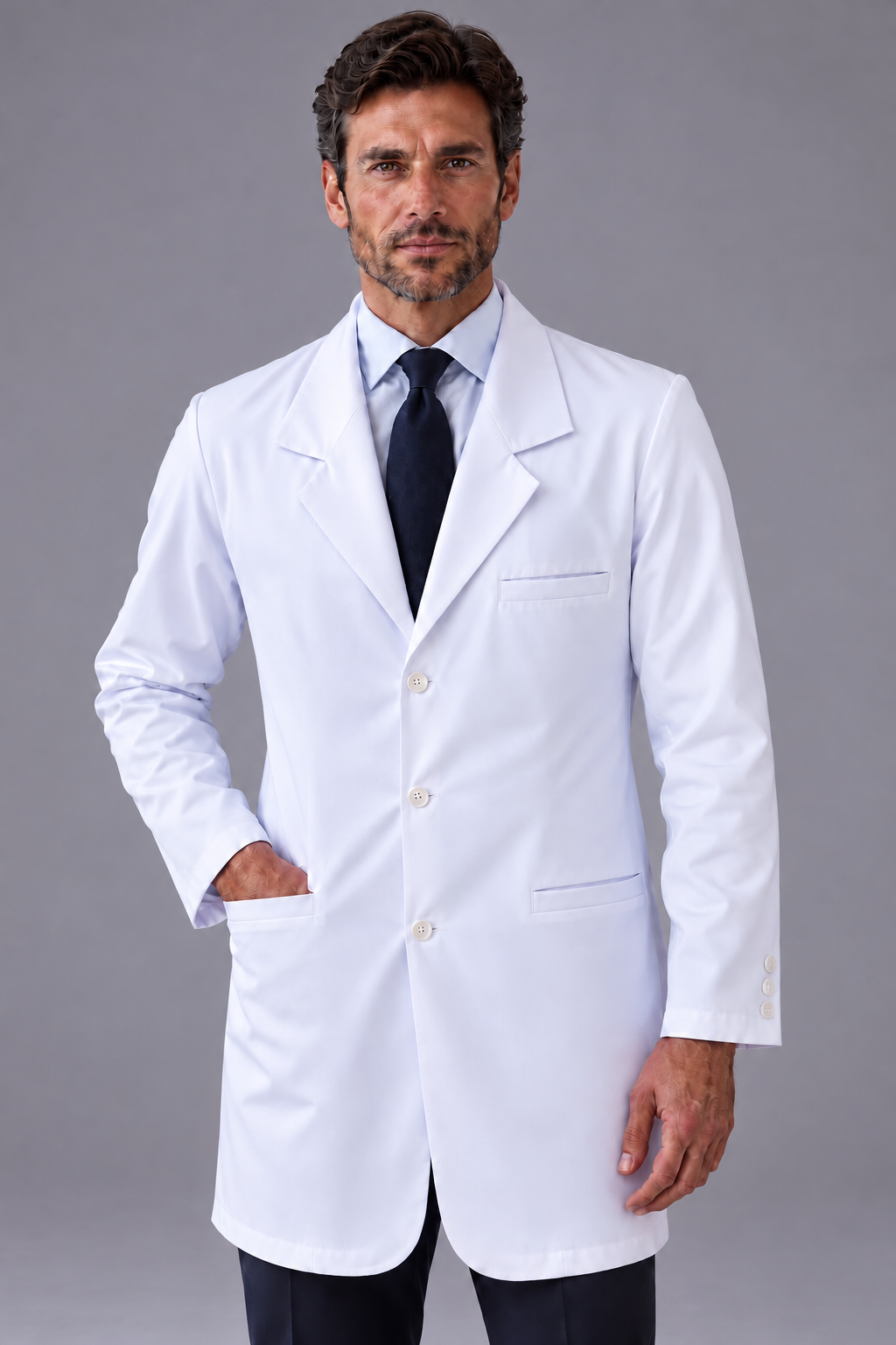 Jaleco Lorenzzo masculino branco