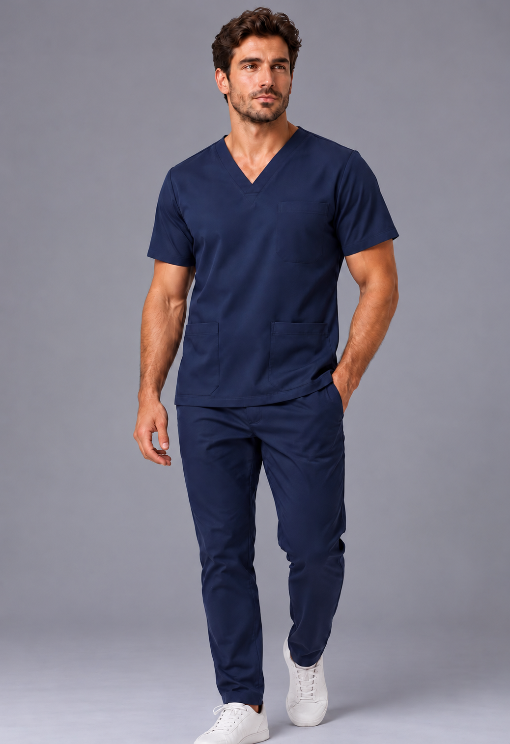 Scrub Essencial Masculino azul-marinho