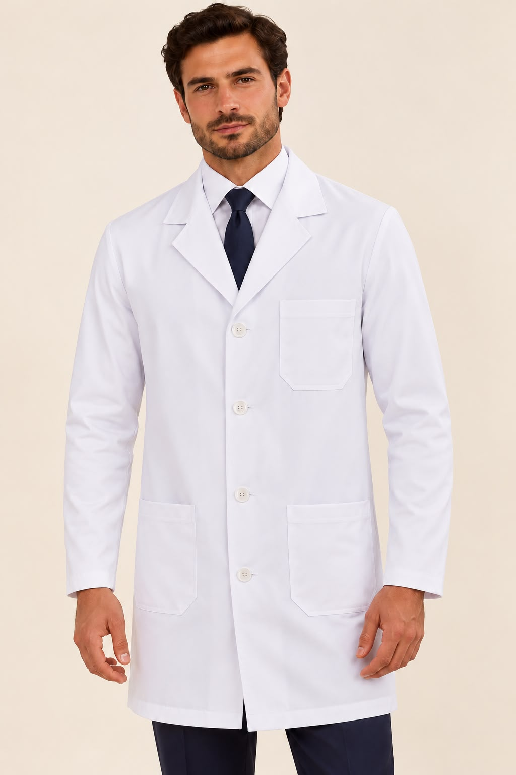 Jaleco Clássico Masculino — Branco
