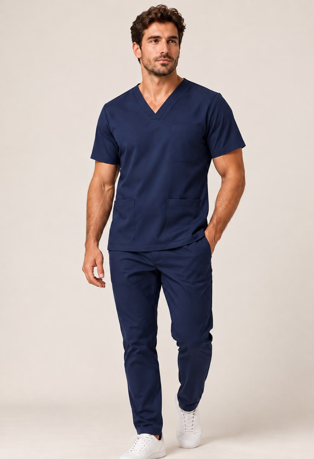 Scrub Essencial Masculino azul-marinho